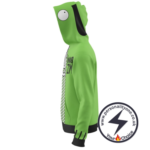 Invader Zim Zombie GIR Zip Up Hoodie Jacket